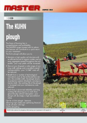 Kuhn MASTER 182 Series Reversible Ploughs Agricultural Catalog page 2