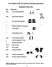 New Holland TC25 TC29 TC33 Boxer Parts List Mounting Instructions page 2