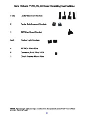 New Holland TC25 TC29 TC33 Boxer Parts List Mounting Instructions page 3