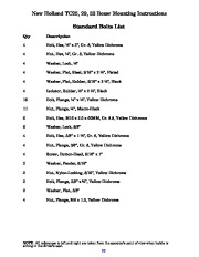 New Holland TC25 TC29 TC33 Boxer Parts List Mounting Instructions page 4