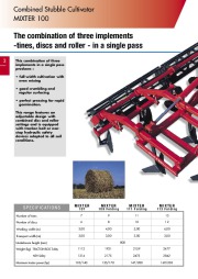 Kuhn MIXTER 100 Combined Stubble Cultivator Agricultural Catalog page 4
