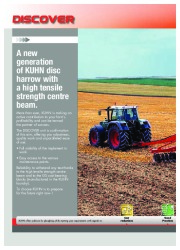 Kuhn DISCOVER Tandem Disc Harrows DISCOVER XS XM2 XL Agricultural Catalog page 2