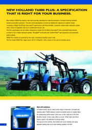 New Holland T6010 Plus T6020 T6030 T6050 T6070 Plus T6000 Tractors Catalog page 2