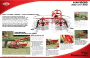 Kuhn HAybob 300 360 Tedder Rake Combination Agricultural Catalog page 2