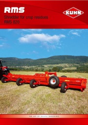 Kuhn Shredder For Crop Residues RMS 820 RMS RMS ART SKILFUL SHREDDING Agricultural Catalog page 1