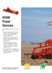 Kuhn HRB Power Harrows HRB 102 D HRB 103 Agricultural Machinery Catalog page 2