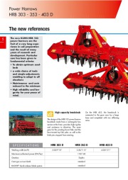 Kuhn HRB Power Harrows HRB 102 D HRB 103 Agricultural Machinery Catalog page 6