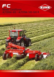 Kuhn FC Mower Conditioner ALTERNA 400 ALTERNA 500 500 Agricultural Catalog page 1