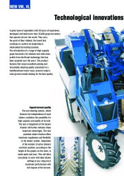 New Holland VM460 VL610 VL620 VL630 VL640 VL660 Multifunctional Grape Harvesters Tractors Catalog page 2