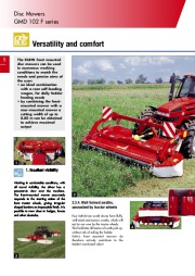 Kuhn Front Mounted Disc Mowers GMD 102 F Series Agricultural Machinery Catalog page 6