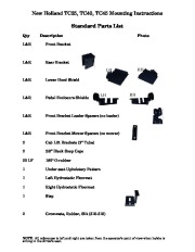 New Holland TC35DA TC40DA TC45DA Boxer Parts List Mounting Instructions page 2