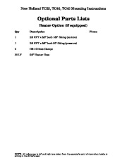 New Holland TC35DA TC40DA TC45DA Boxer Parts List Mounting Instructions page 5