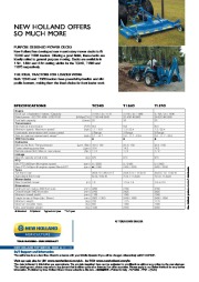 New Holland TC24D T1560 T1570 T1500 Tractors Catalog page 8