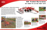 Kuhn GA Gyrorakes Trailed Single Rotor GA 4220 TH GA 4221 Agricultural Catalog page 2