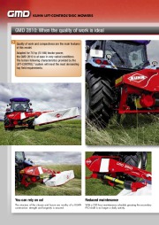 Kuhn Disc Mower GMD LIFT CONTROL Series Agricultural Catalog page 10