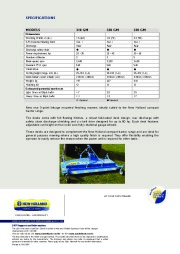 New Holland 310GM 320GM 330GM Finishing Decks Tractors Catalog page 2