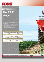 Kuhn  12 42 M Fertilizer Spreaders AXIS 20 1 30 1 40 1 W 50 1 W H I G H Agricultural Catalog page 2