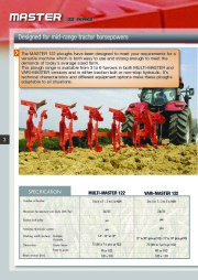 Kuhn MASTER 122 152 Series Reversible Ploughs Agricultural Catalog page 4