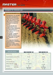 Kuhn MASTER 122 152 Series Reversible Ploughs Agricultural Catalog page 6