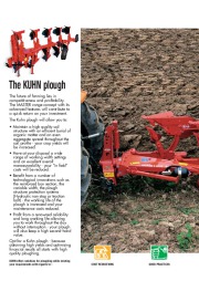 Kuhn MASTER 102 Series Reversible Ploughs Agricultural Catalog page 2