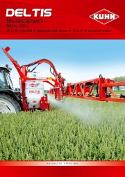 Kuhn DELTIS Mounted Sprayers 800 1200 L 12 18 Agricultural Catalog page 1