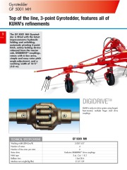 Kuhn Gyrotedders GF 5202 GF 7802 GF 13002 GF 17002 Agricultural Catalog page 10