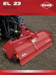 Kuhn Power Tillers KUHNTRODUCES EL 23TILLER COMPACT TRACTORS Agricultural Catalog page 1