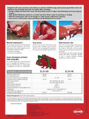 Kuhn Power Tillers KUHNTRODUCES EL 23TILLER COMPACT TRACTORS Agricultural Catalog page 2