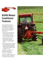 Kuhn FC 243 FC 283 FC 313 TG RTG Trailed Mower Conditioners Agricultural Catalog page 2