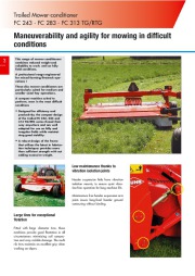 Kuhn FC 243 FC 283 FC 313 TG RTG Trailed Mower Conditioners Agricultural Catalog page 4