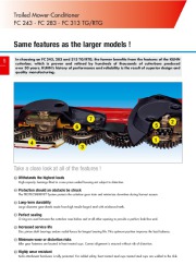 Kuhn FC 243 FC 283 FC 313 TG RTG Trailed Mower Conditioners Agricultural Catalog page 6