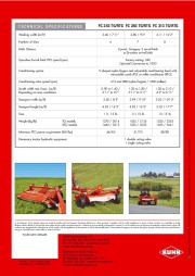 Kuhn FC 243 FC 283 FC 313 TG RTG Trailed Mower Conditioners Agricultural Catalog page 8