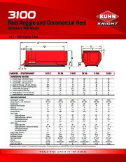 Kuhn Knight 3100 Reel Auggie Commercial Reel Stationary TMR Mixers 147 950 Cubic Feet Agricultural Catalog page 1
