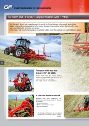 Kuhn GF Gyrotedders 102 1002 Series EF F EC Agricultural Catalog page 12