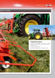 Kuhn GF Gyrotedders 102 1002 Series EF F EC Agricultural Catalog page 17