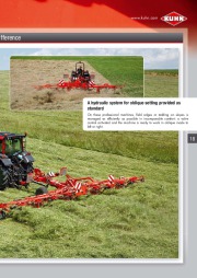 Kuhn GF Gyrotedders 102 1002 Series EF F EC Agricultural Catalog page 19