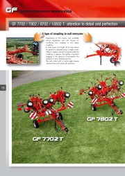 Kuhn GF Gyrotedders 102 1002 Series EF F EC Agricultural Catalog page 20
