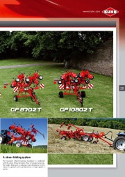 Kuhn GF Gyrotedders 102 1002 Series EF F EC Agricultural Catalog page 21
