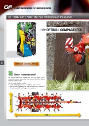 Kuhn GF Gyrotedders 102 1002 Series EF F EC Agricultural Catalog page 22