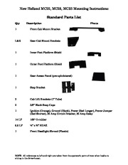 New Holland MC22 MC28 MC35 Soft Side ROPS Parts List page 2