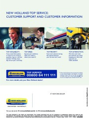 New Holland CX8030 CX8040 CX8050 CX8060 CX8070 CX8080 CX8090 CX8000 Tractors Catalog page 28