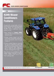 Kuhn FC 243 FC 283 FC 313 FC 313 TG RTG Trailer Mower Conditioners Agricultural Catalog page 2