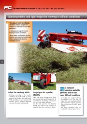 Kuhn FC 243 FC 283 FC 313 FC 313 TG RTG Trailer Mower Conditioners Agricultural Catalog page 4