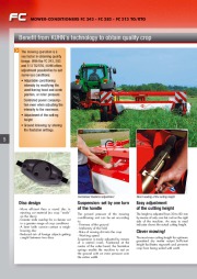 Kuhn FC 243 FC 283 FC 313 FC 313 TG RTG Trailer Mower Conditioners Agricultural Catalog page 6