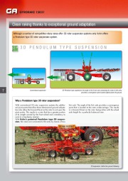 Kuhn GA Gyrorake GA 15031 PRECISE WINDROWING GA GYRORAKE Agricultural Catalog page 8