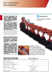 Kuhn VARI LANDER XC Semi Mounted Plows Agricultural Catalog page 4