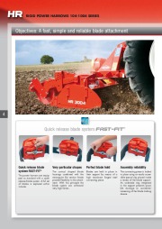 Kuhn Rigid Power Harrows 104 1004 Series Agricultural Catalog page 4