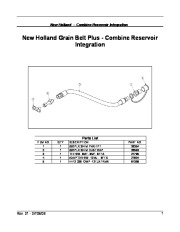 New Holland Grain Belt Plus Combine Reservoir Integration Owners Manual page 3