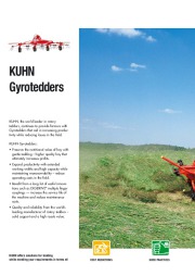 Kuhn GF GF Gyrotedders From 3 70 M 12 2 5 75 Agricultural Catalog page 2