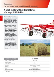Kuhn GF GF Gyrotedders From 3 70 M 12 2 5 75 Agricultural Catalog page 6
